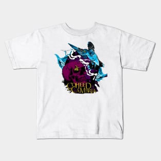 Skull Blue Bird Kids T-Shirt